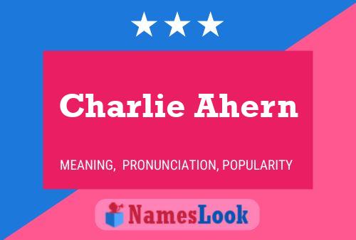 Charlie Ahern Name Poster