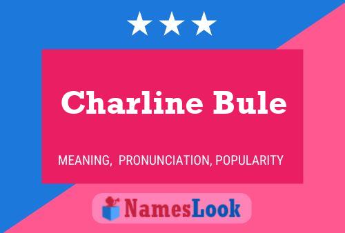 Charline Bule Name Poster