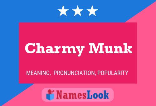 Charmy Munk Name Poster