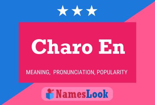 Charo En Name Poster