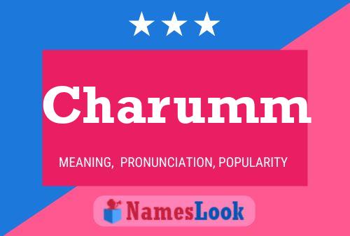 Charumm Name Poster