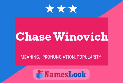 Chase Winovich Name Poster