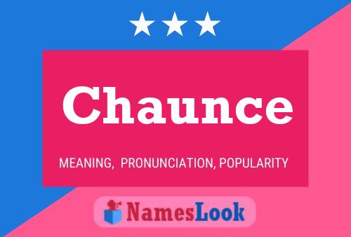 Chaunce Name Poster