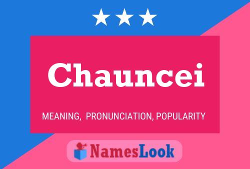 Chauncei Name Poster