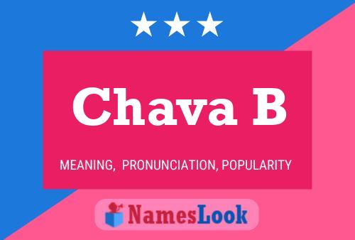 Chava B Name Poster