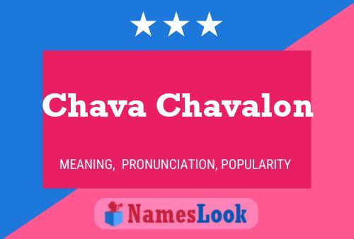 Chava Chavalon Name Poster