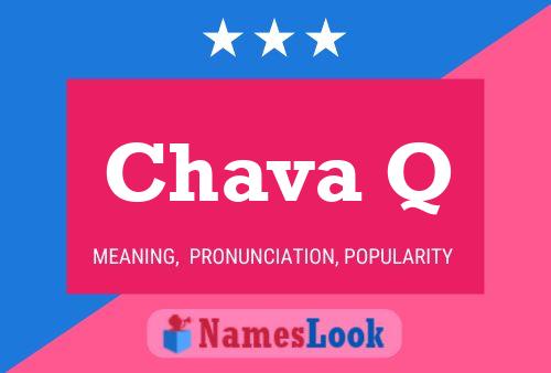 Chava Q Name Poster