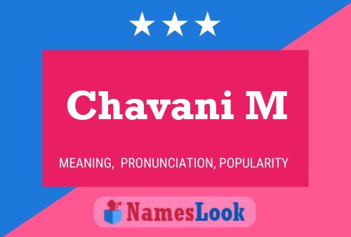 Chavani M Name Poster