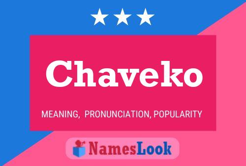 Chaveko Name Poster