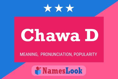 Chawa D Name Poster