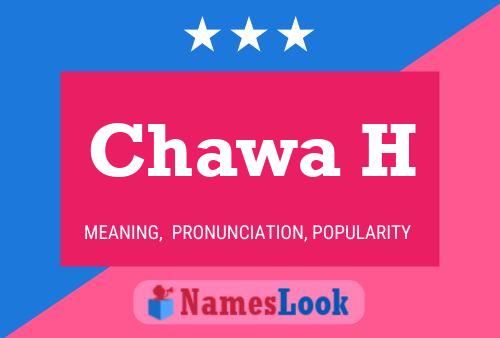 Chawa H Name Poster