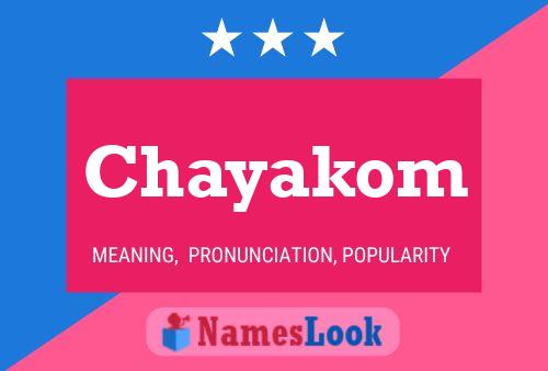 Chayakom Name Poster