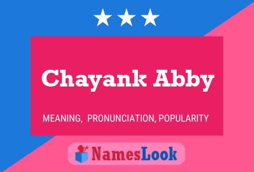 Chayank Abby Name Poster