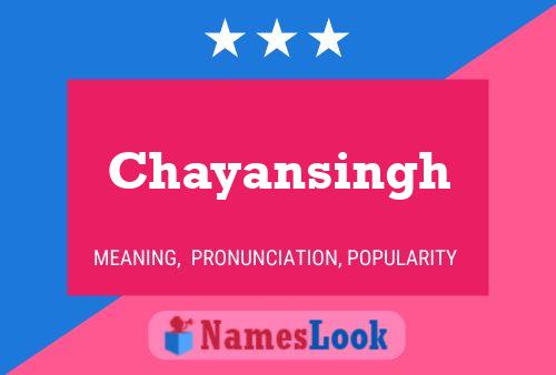 Chayansingh Name Poster