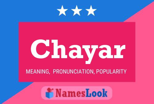 Chayar Name Poster