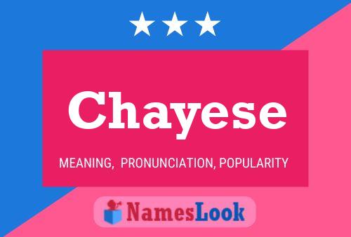 Chayese Name Poster