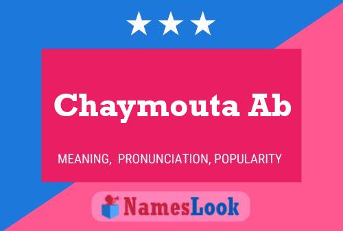 Chaymouta Ab Name Poster