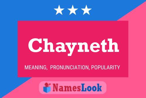 Chayneth Name Poster