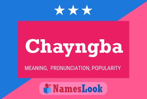 Chayngba Name Poster