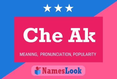 Che Ak Name Poster