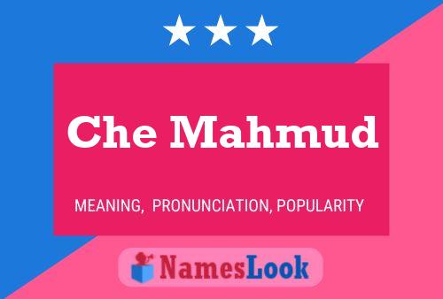 Che Mahmud Name Poster