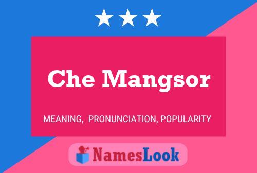 Che Mangsor Name Poster