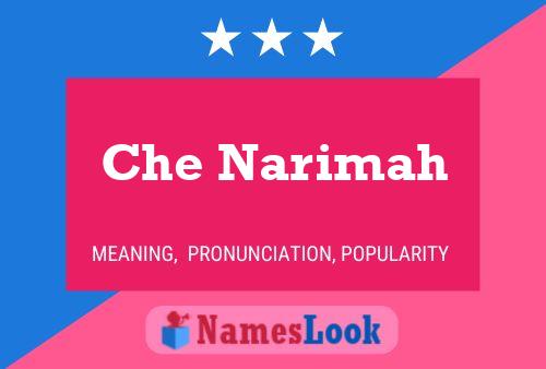 Che Narimah Name Poster