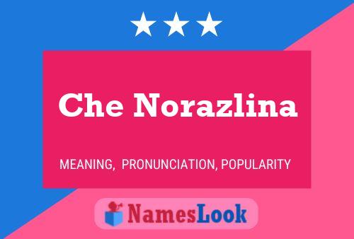 Che Norazlina Name Poster