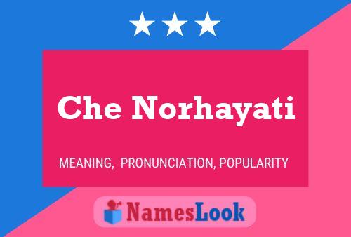 Che Norhayati Name Poster