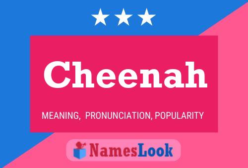 Cheenah Name Poster