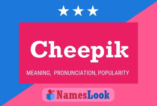 Cheepik Name Poster