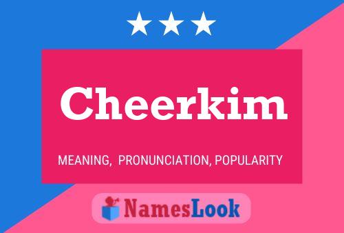 Cheerkim Name Poster