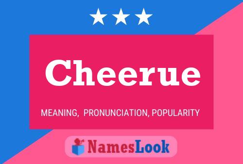 Cheerue Name Poster