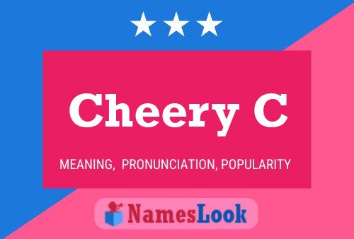 Cheery C Name Poster