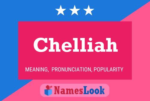 Chelliah Name Poster