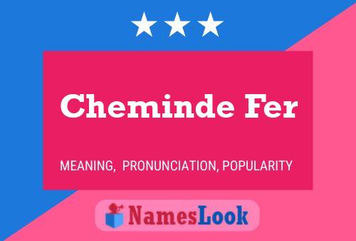 Cheminde Fer Name Poster