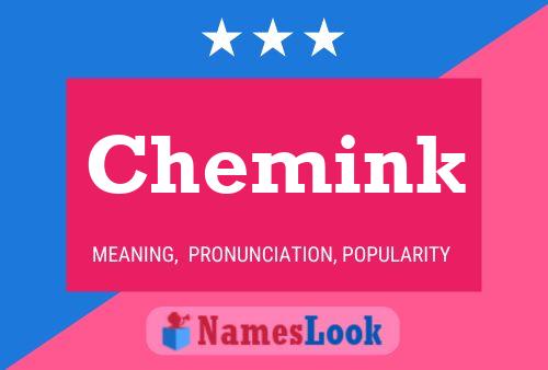 Chemink Name Poster