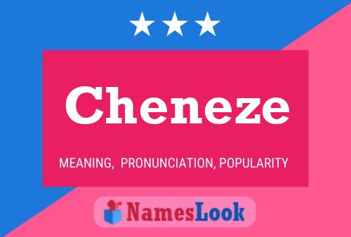 Cheneze Name Poster