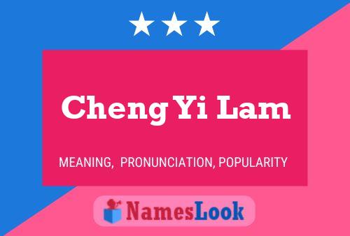 Cheng Yi Lam Name Poster