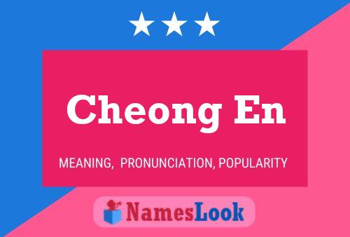 Cheong En Name Poster