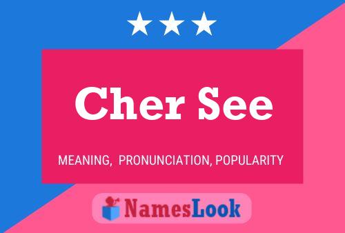 Cher See Name Poster