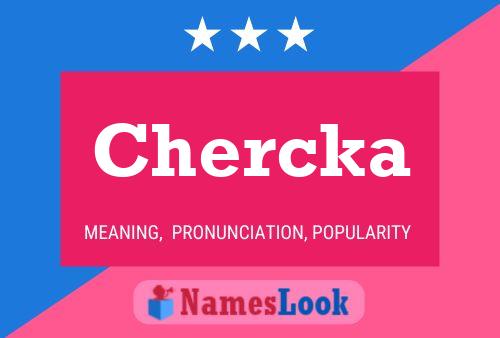 Chercka Name Poster