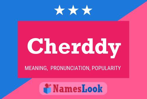 Cherddy Name Poster