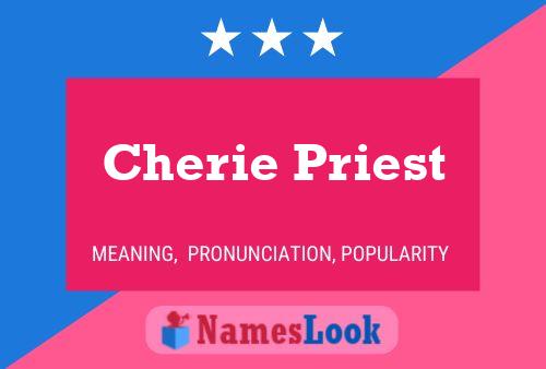 Cherie Priest Name Poster