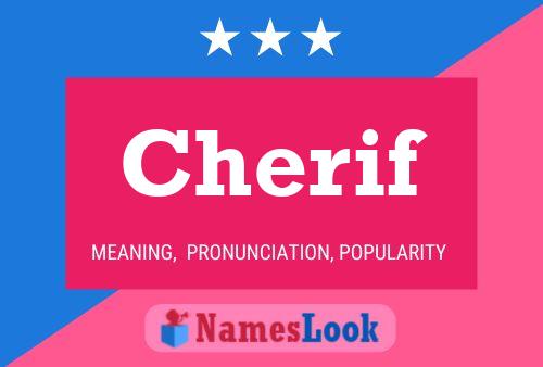 Cherif Name Poster