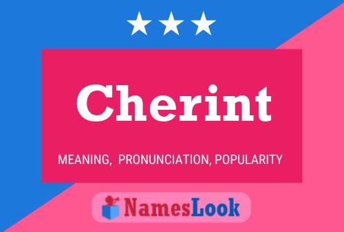 Cherint Name Poster