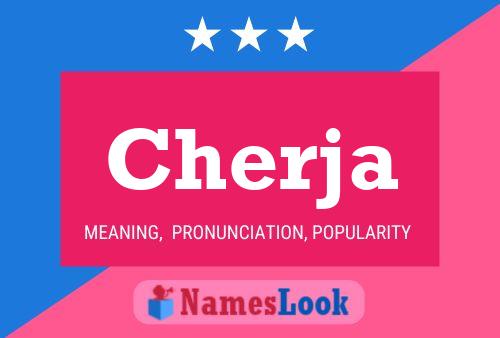 Cherja Name Poster