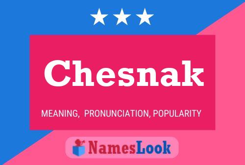 Chesnak Name Poster