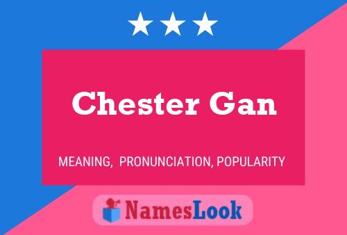 Chester Gan Name Poster