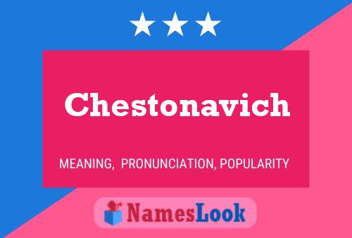 Chestonavich Name Poster